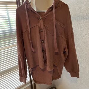 American Eagle Outfitters Chocolate Brown Hoodie